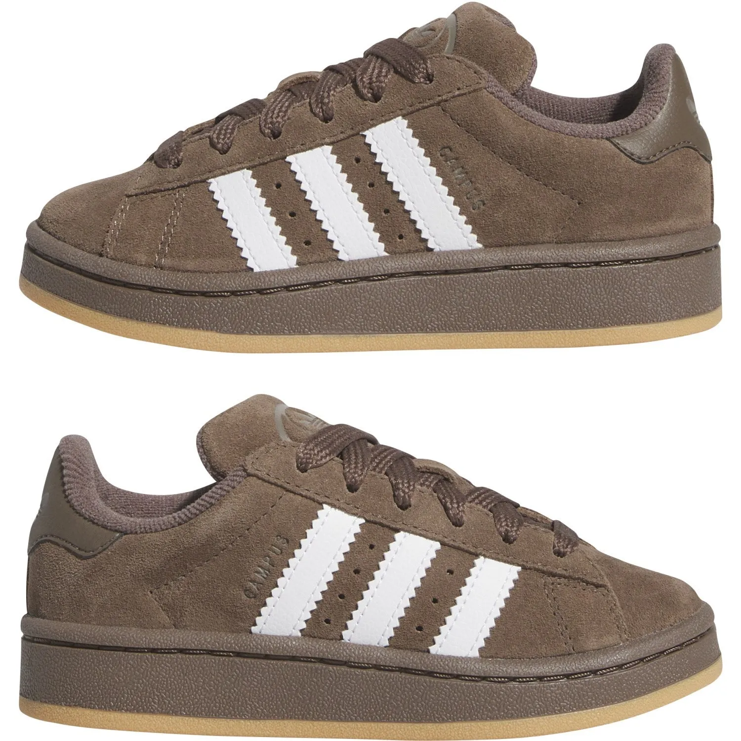 Supportive sole Stitchless Bonding adidas Originals Earth Strata/Ftwr White/Gum 3 Campus 00S C Sneakers