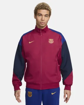 FC Barcelona Football Tracksuit Jacket High Collar Fit