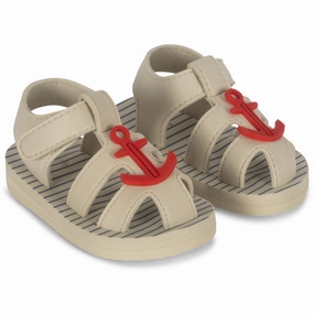 Konges Sl?jd Stripe Provance Sable Sandal. Canvas Upper Stylish Support