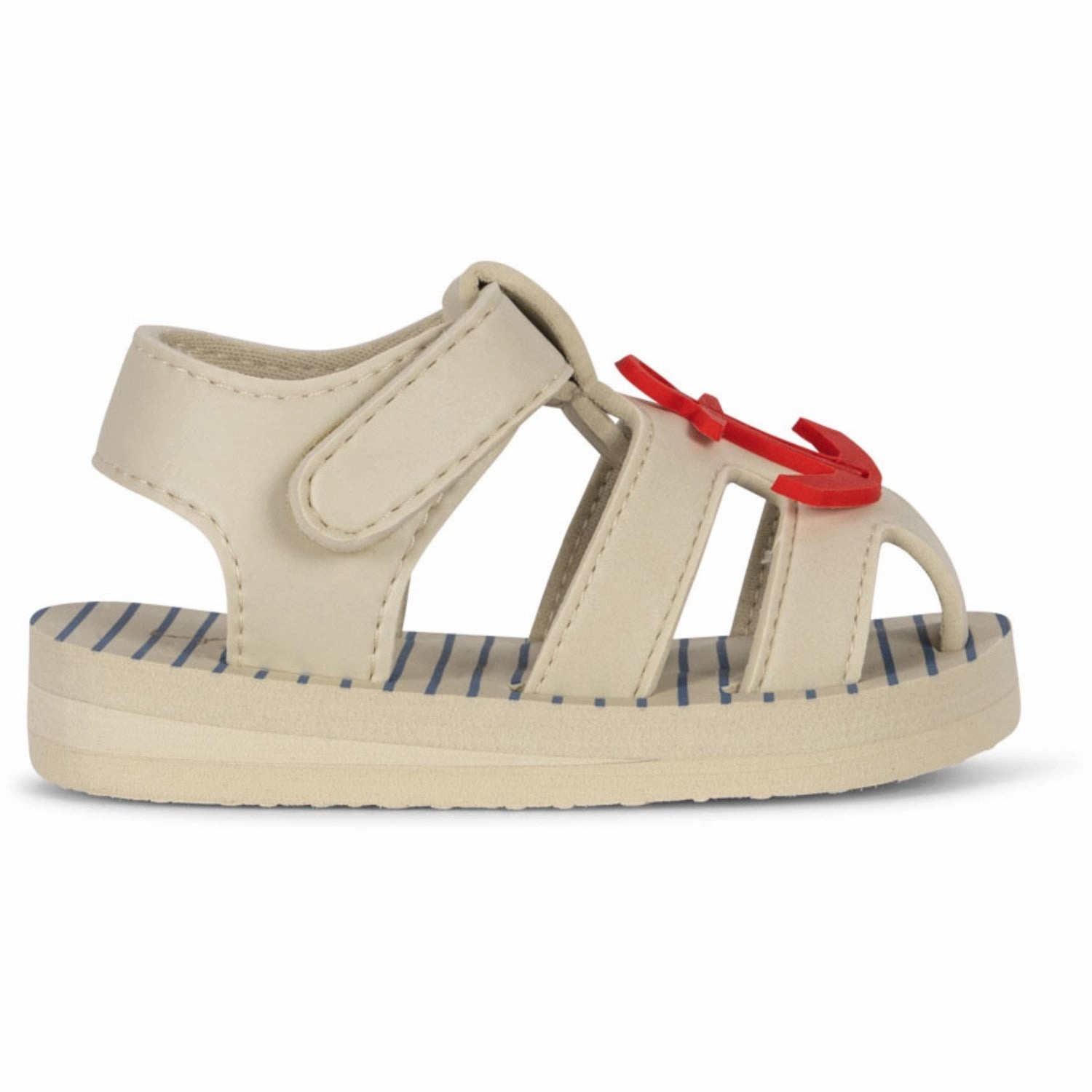 Konges Sl?jd Stripe Provance Sable Sandal. Removable Footbed