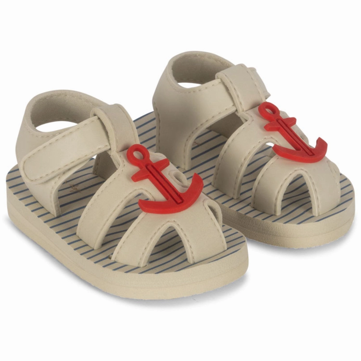 Cushioned Comfortable summer shoes Konges Sl?jd Stripe Provance Sable Sandal.