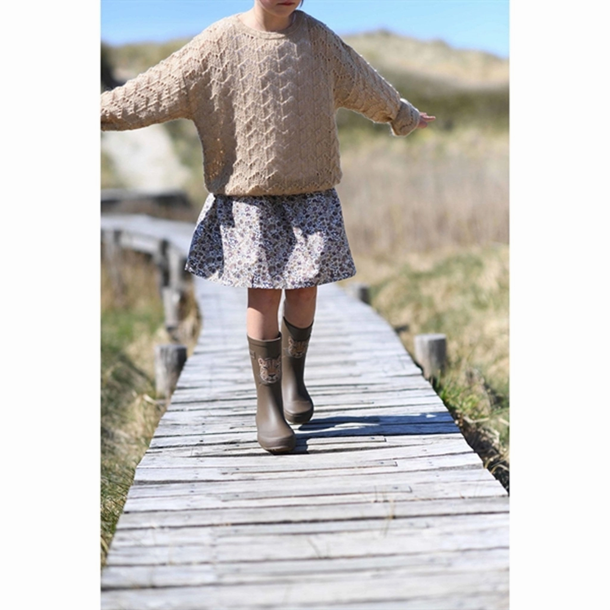 Compression Resistant Collar Travel Light Bisgaard Basic Rubber Boots brown Jaguar