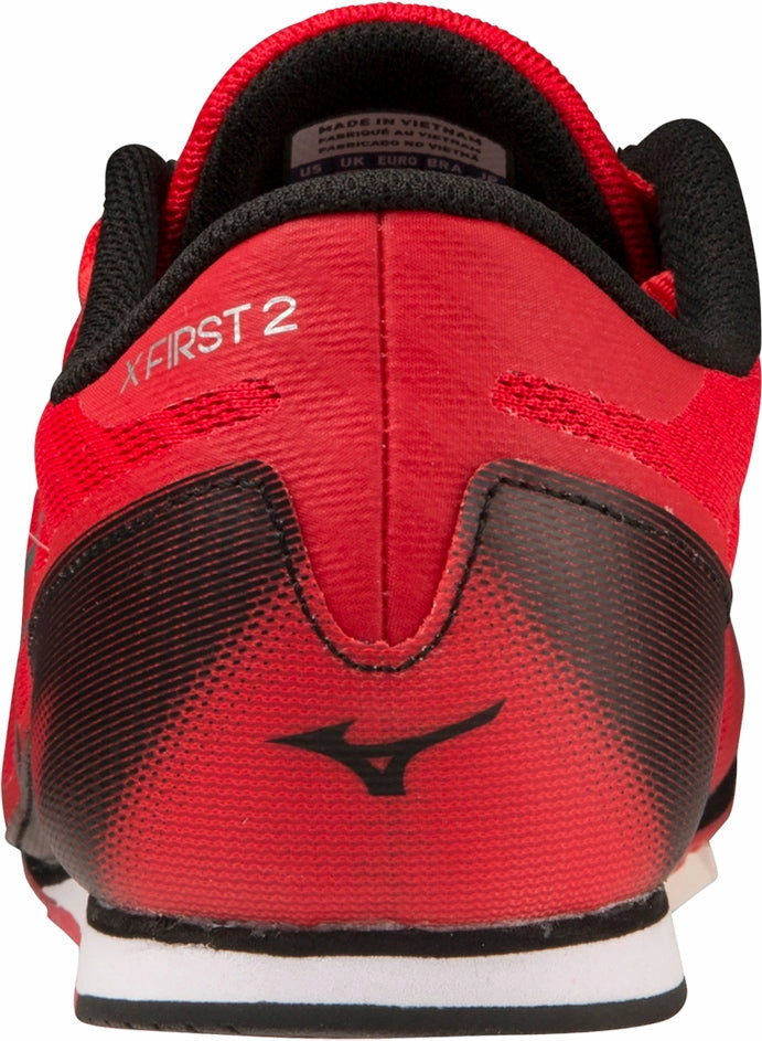 Mizuno X First 2 Running Spikes - Red Structural Rigidity System