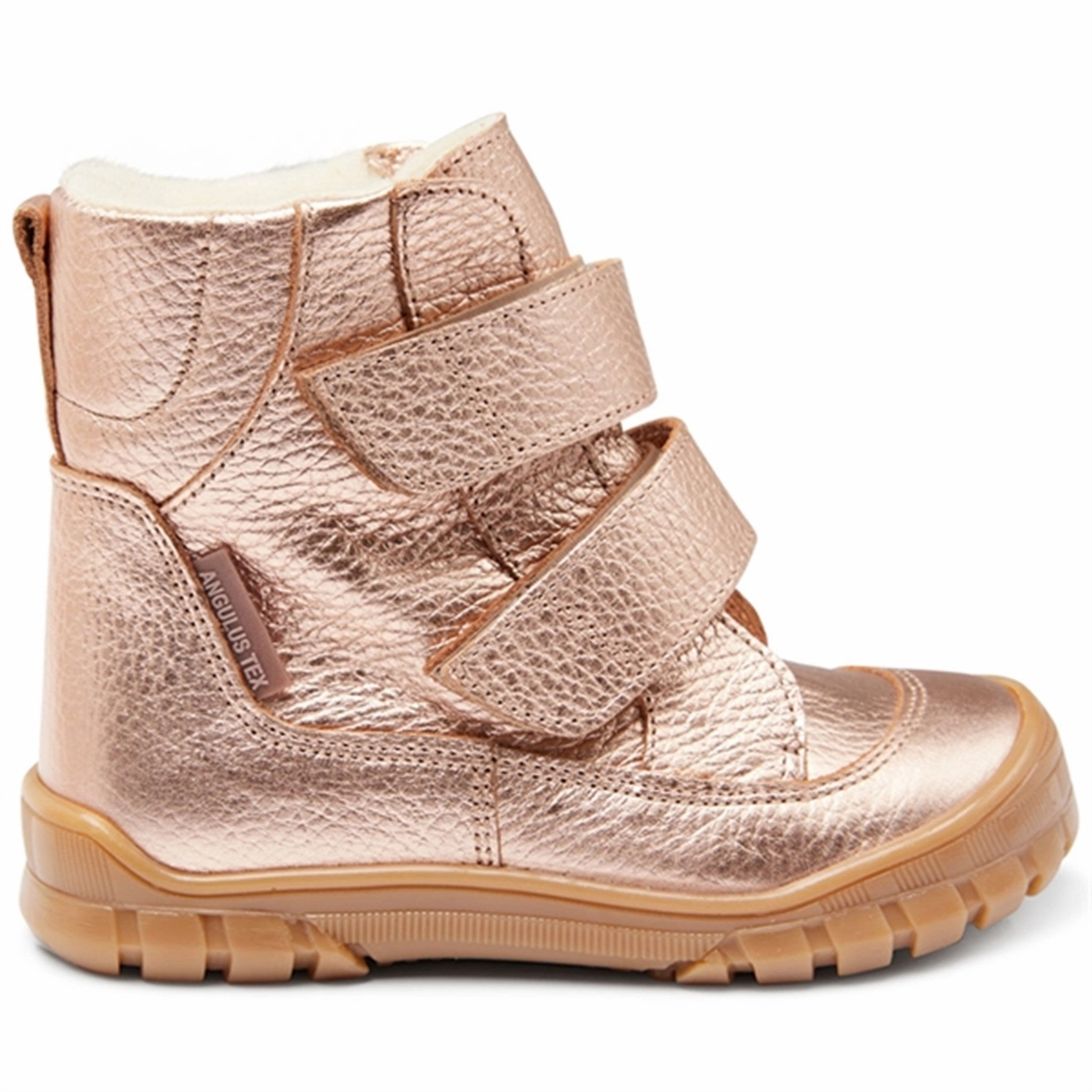 Mud Resistant Mountain Climber Ventilated Footbed Angulus Tex-Boots With Velcro Light Copper