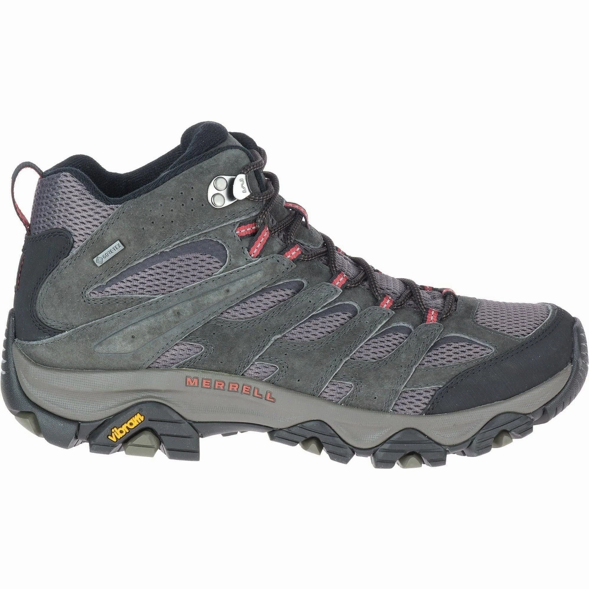 Merrell Moab 3 Mid GORE-TEX Mens Walking Boots - Grey short - distance walk