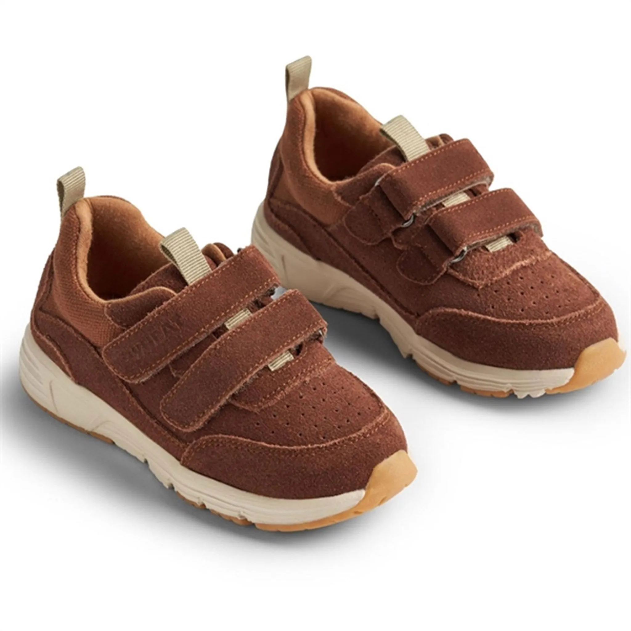 Perforated Airflow Zones Wheat Sneaker Double Velcro Alin Cognac