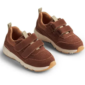 Perforated Airflow Zones Wheat Sneaker Double Velcro Alin Cognac