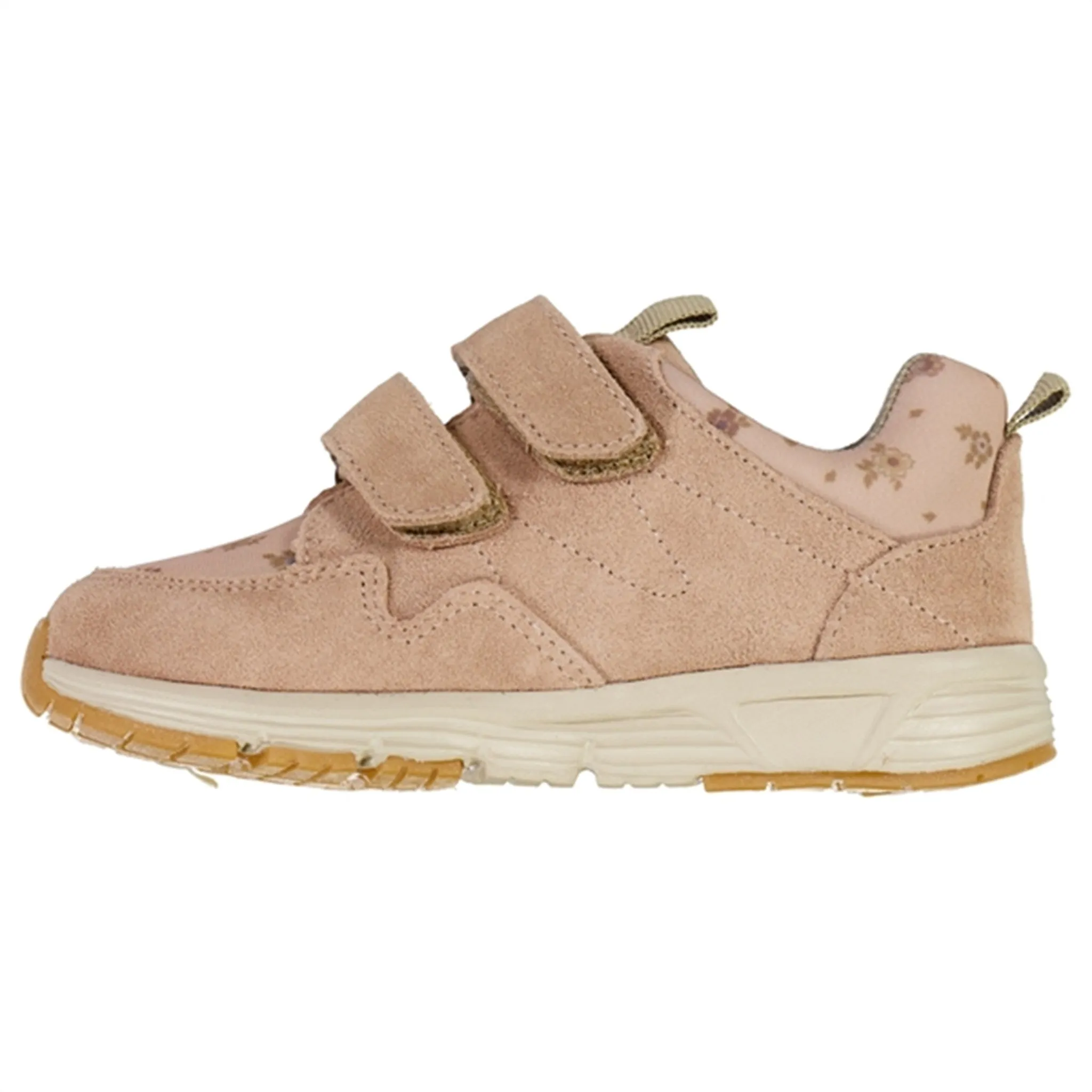 Wheat Velcro Sneakers Toney Rose Beige Flowers Slim Comfort Jumping Support