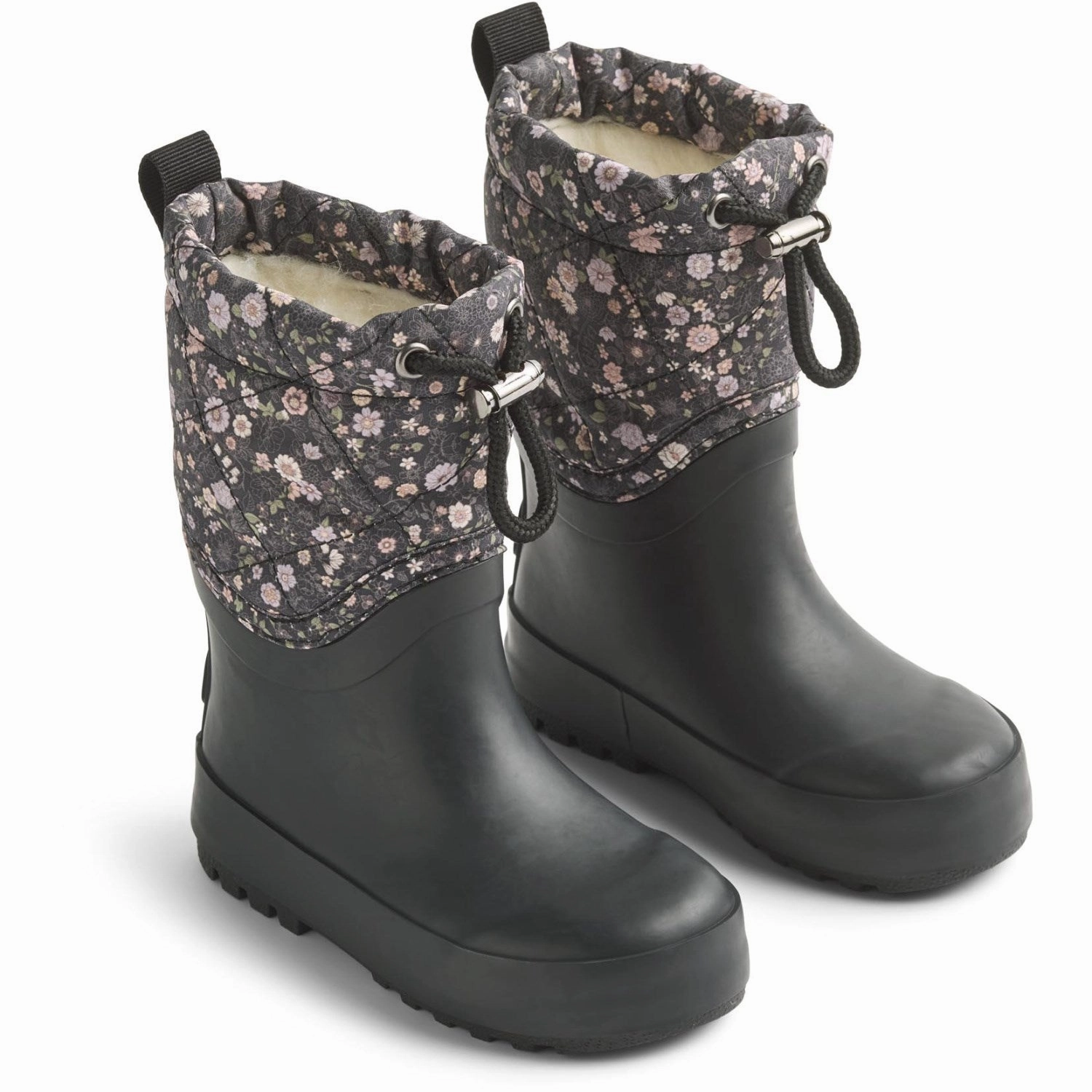 Wheat Black Sea Open Flowers Thermo Snowboot Drizzle Dust Guard Seamless Interior