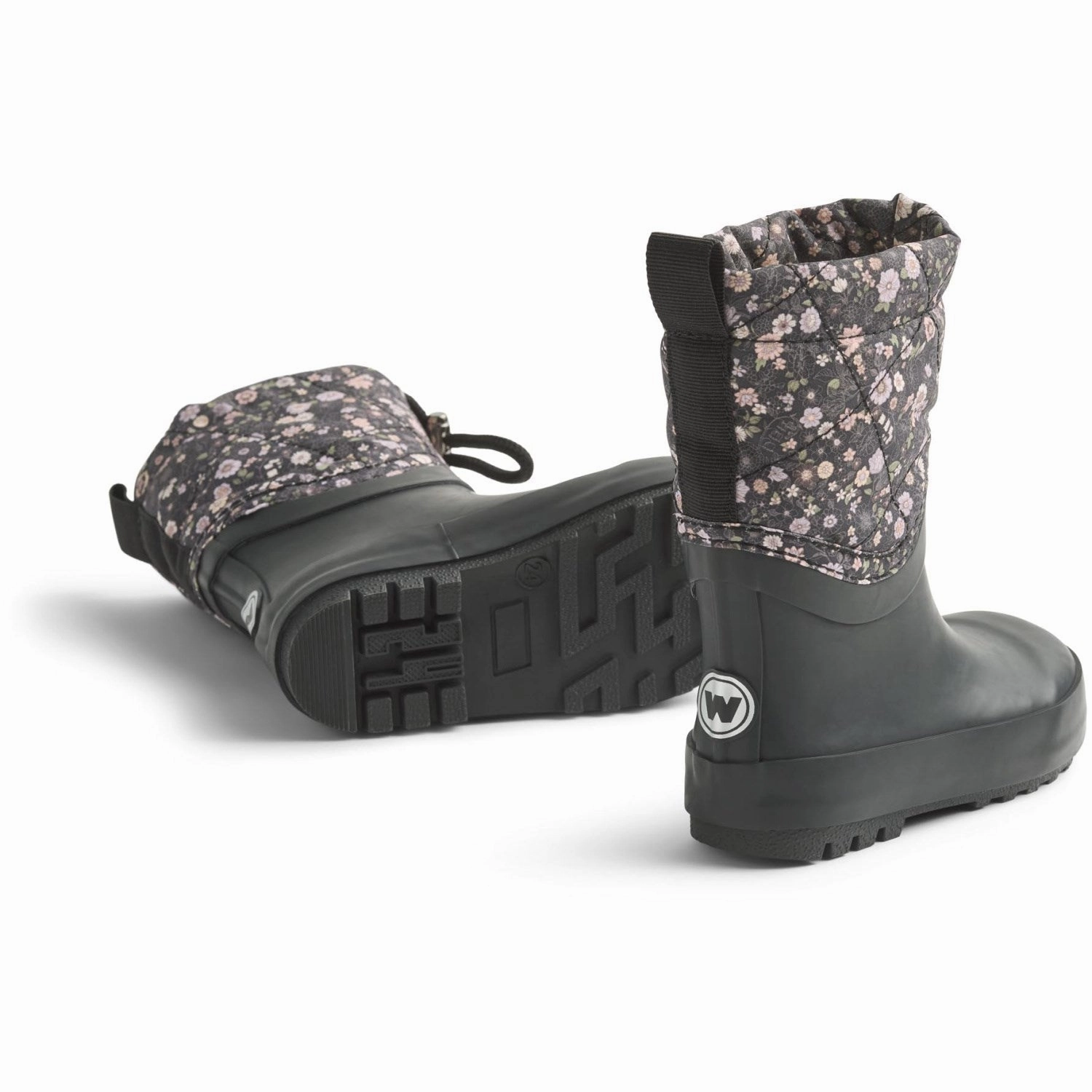 Wheat Black Sea Open Flowers Thermo Snowboot Drizzle Cushioned Step Rough Terrain Comfort collar
