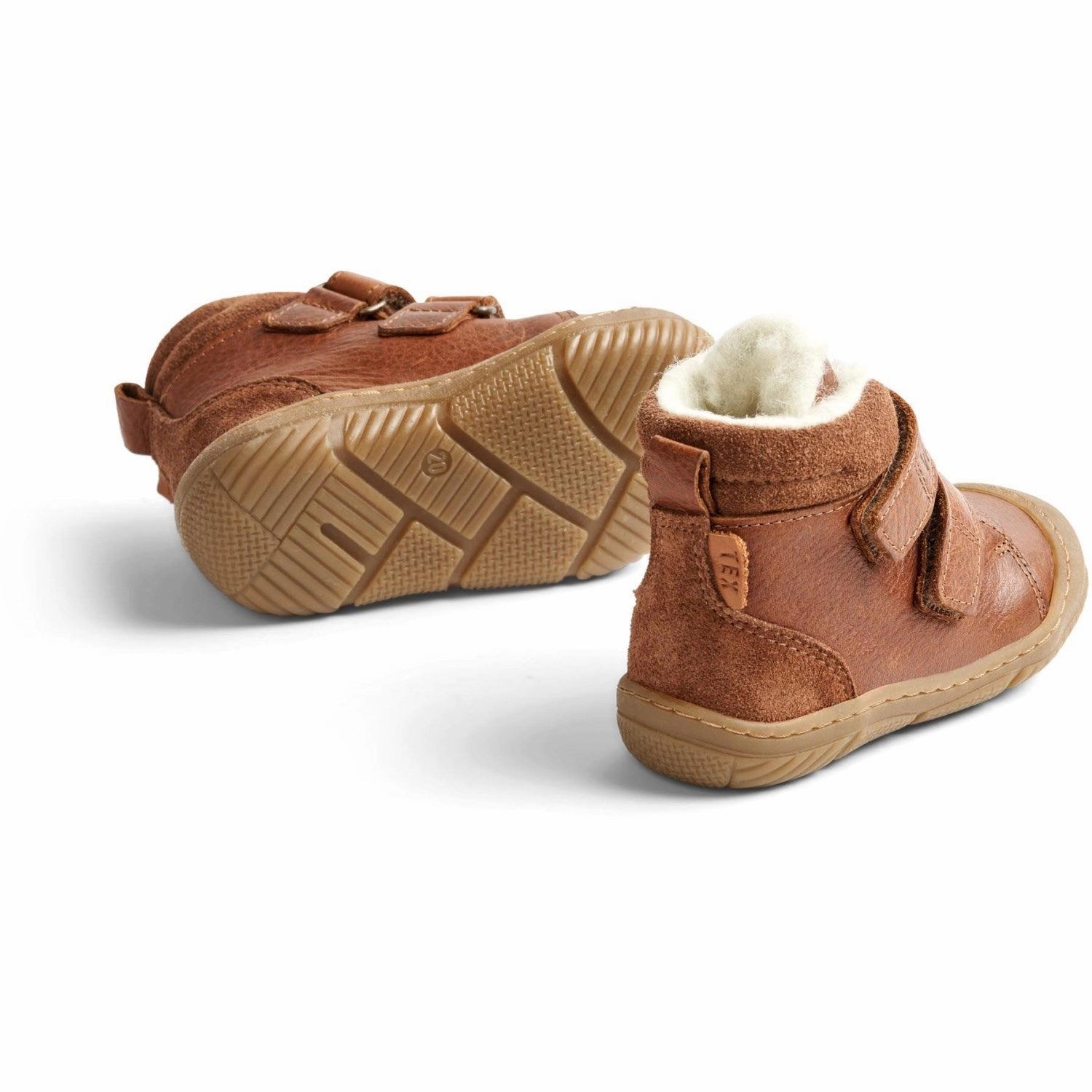 Chunky Sole Wheat Cognac Winterboot Snug Tex