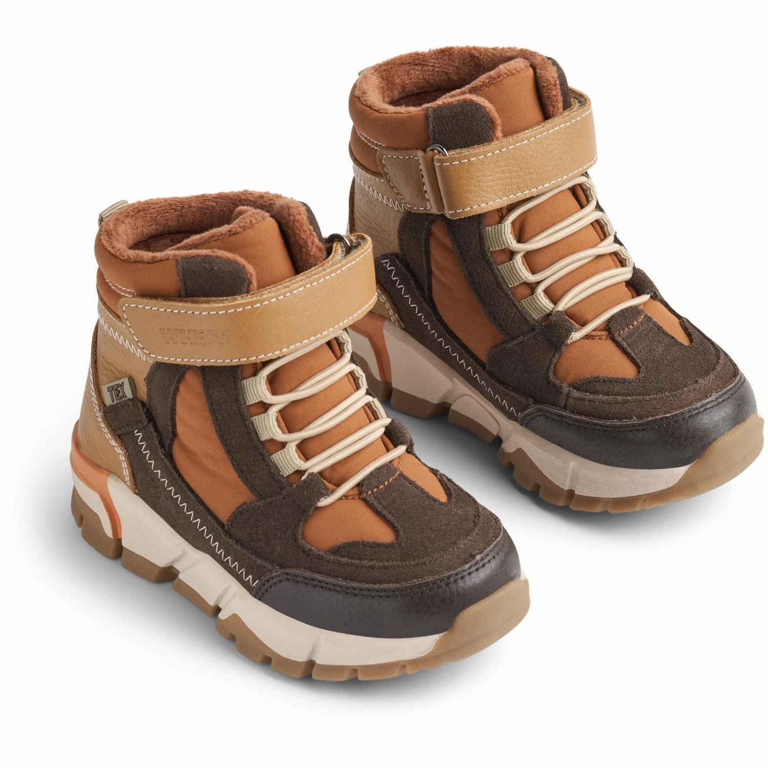 Wheat Dark Brown Bootie Muni Tex Tokyo Mode