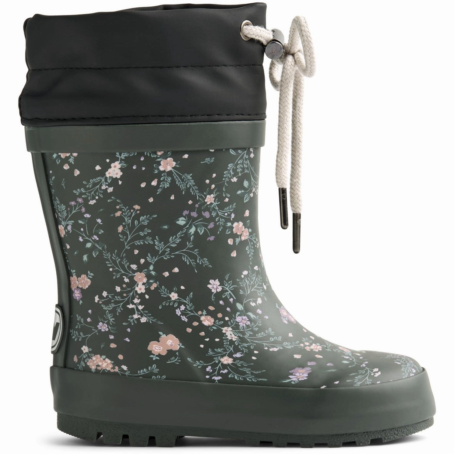 Rugged Built Night Travel Wheat Forest Lake Checked Flowers Rubber Boot Thermo Print