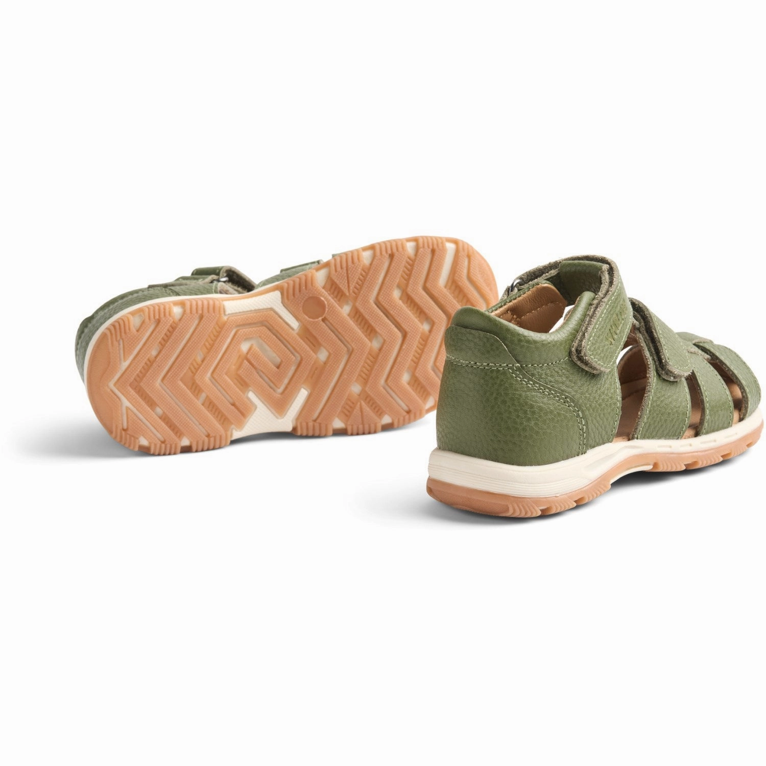 Customizable Reinforced Stress Points Wheat Green Sandal Frei
