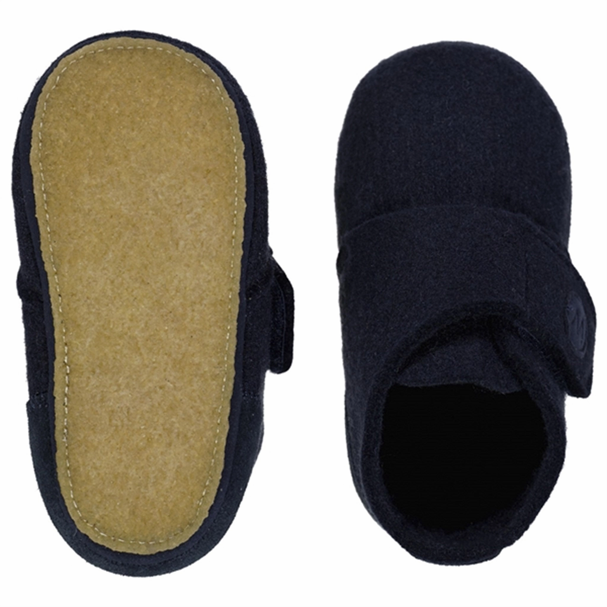 Slip Resistant Base Memory foam insole Wheat Marlin Filt Indoor Shoe Navy