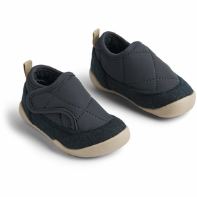 Wheat Navy Indoor Shoe Mulle Shock Absorbing Technology Relax Fit Shoes