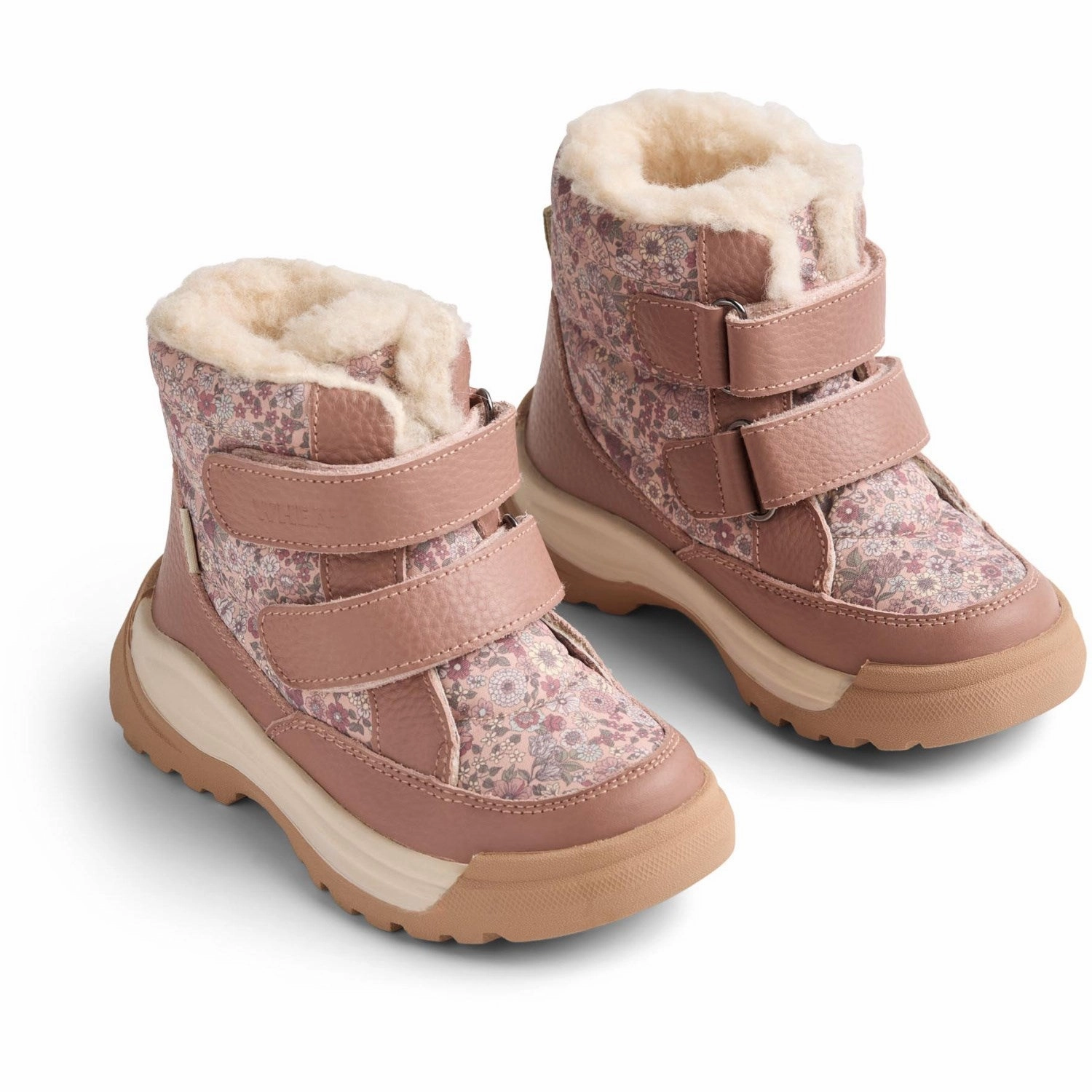 Soft Leather Reflective accents Wheat Rose Dust Flowers Winterboot Millas Tex