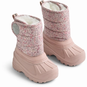 Wheat Rose Powder Flowers Winterboot Winty Solid Stitching