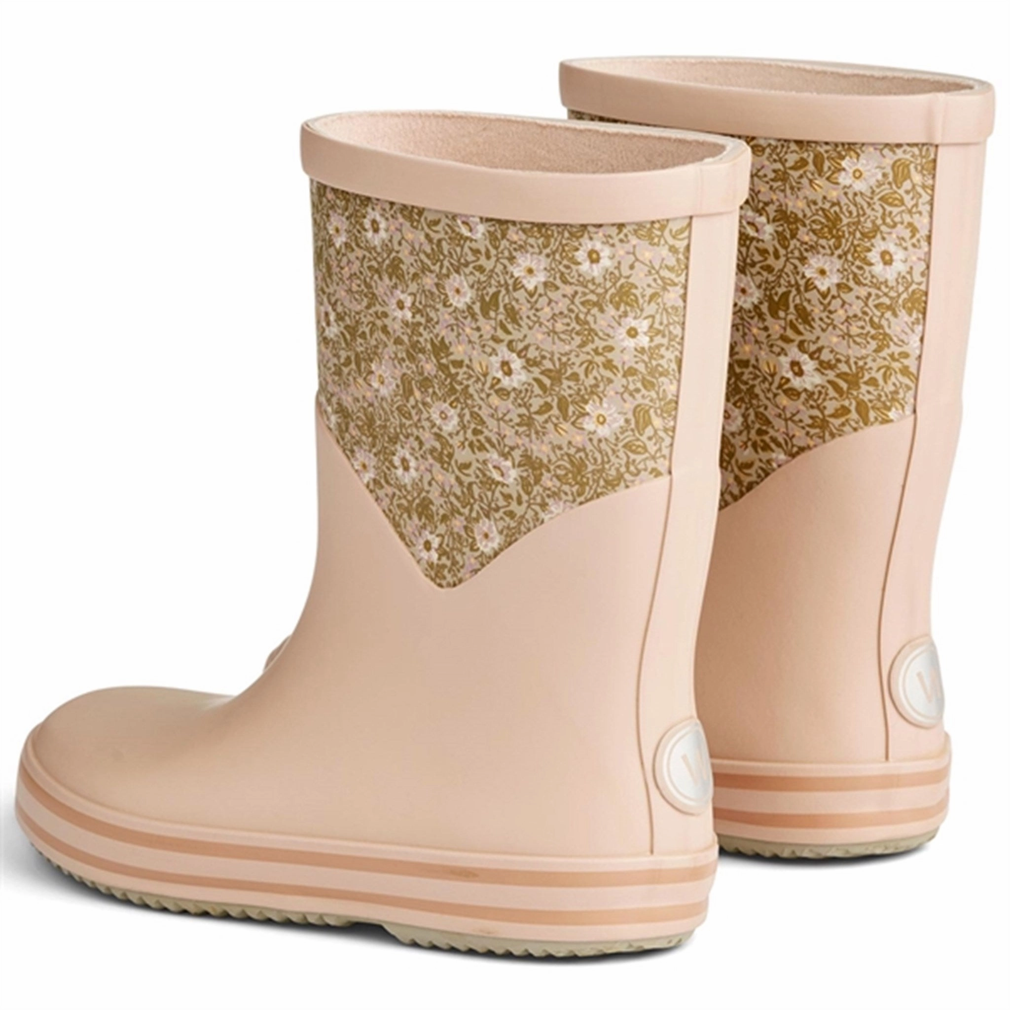 Wheat Rubber Boots Juno Pale Lilac Flowers Strong material Warm Interior