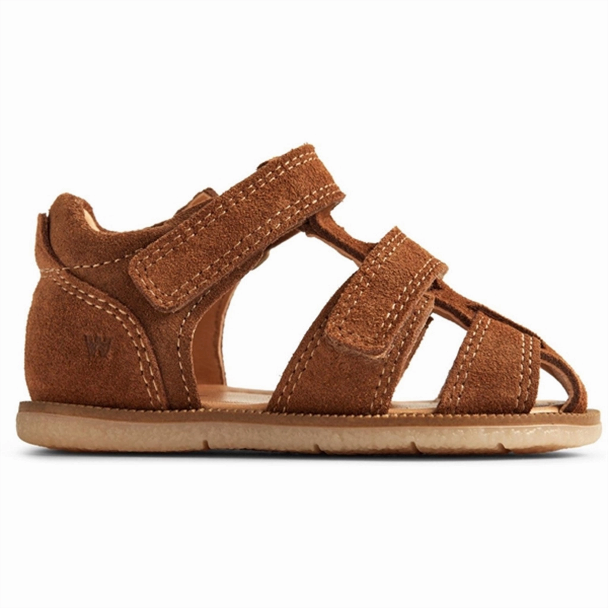 Ventilated Wheat Sandal Closed Toe Baya Cognac