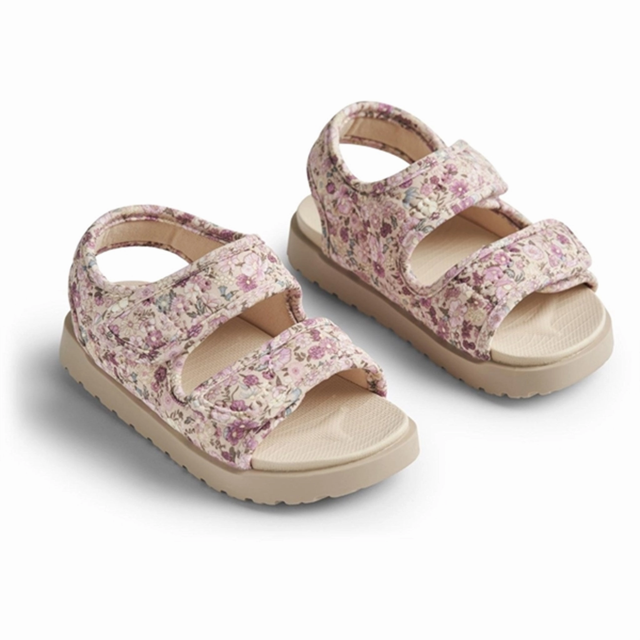 Wheat Sandal Open Toe Healy Print Clam Multi Flowers Sleek And Comfy