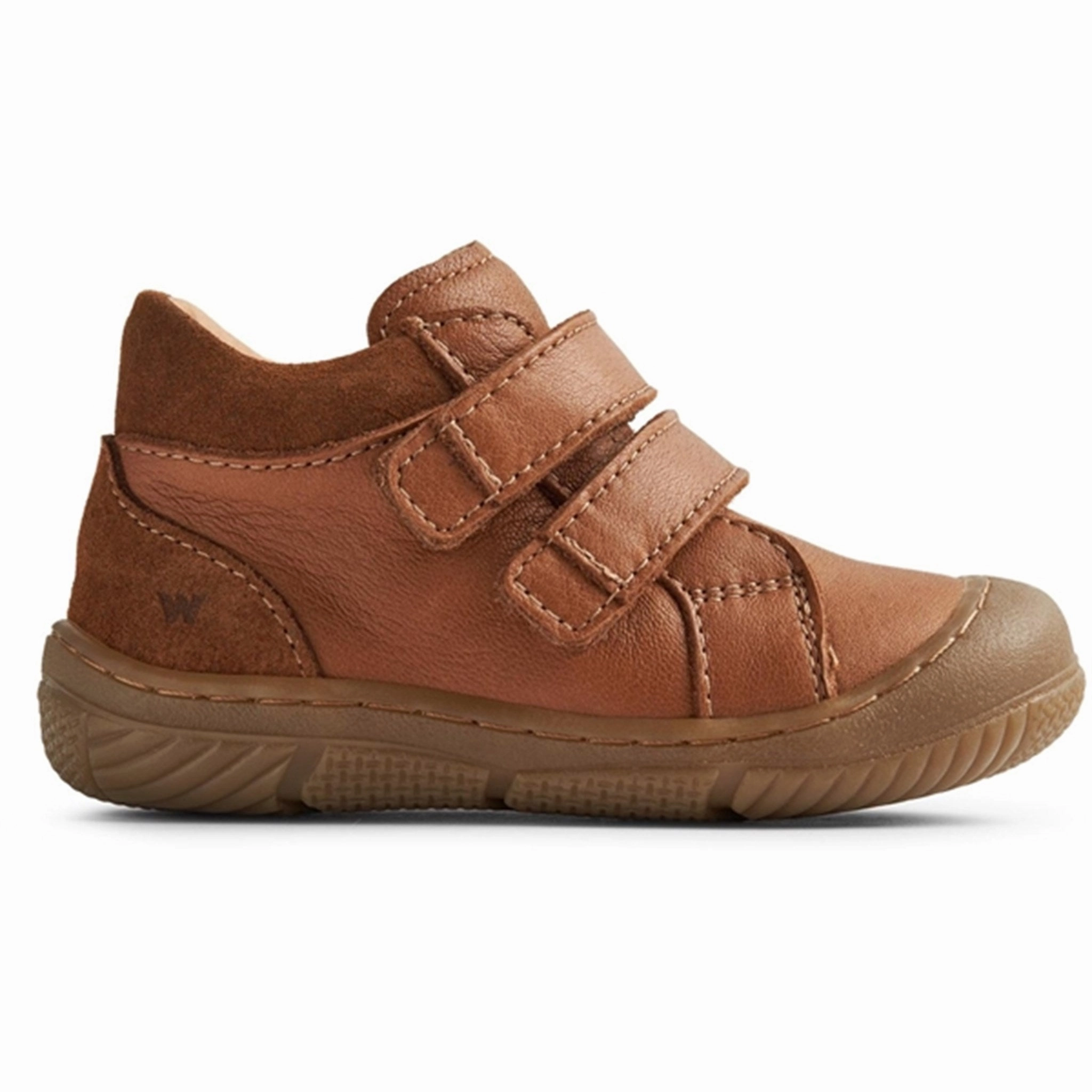 Walk Time WideToeBox Wheat Shoe Double Velcro Ivalo Cognac