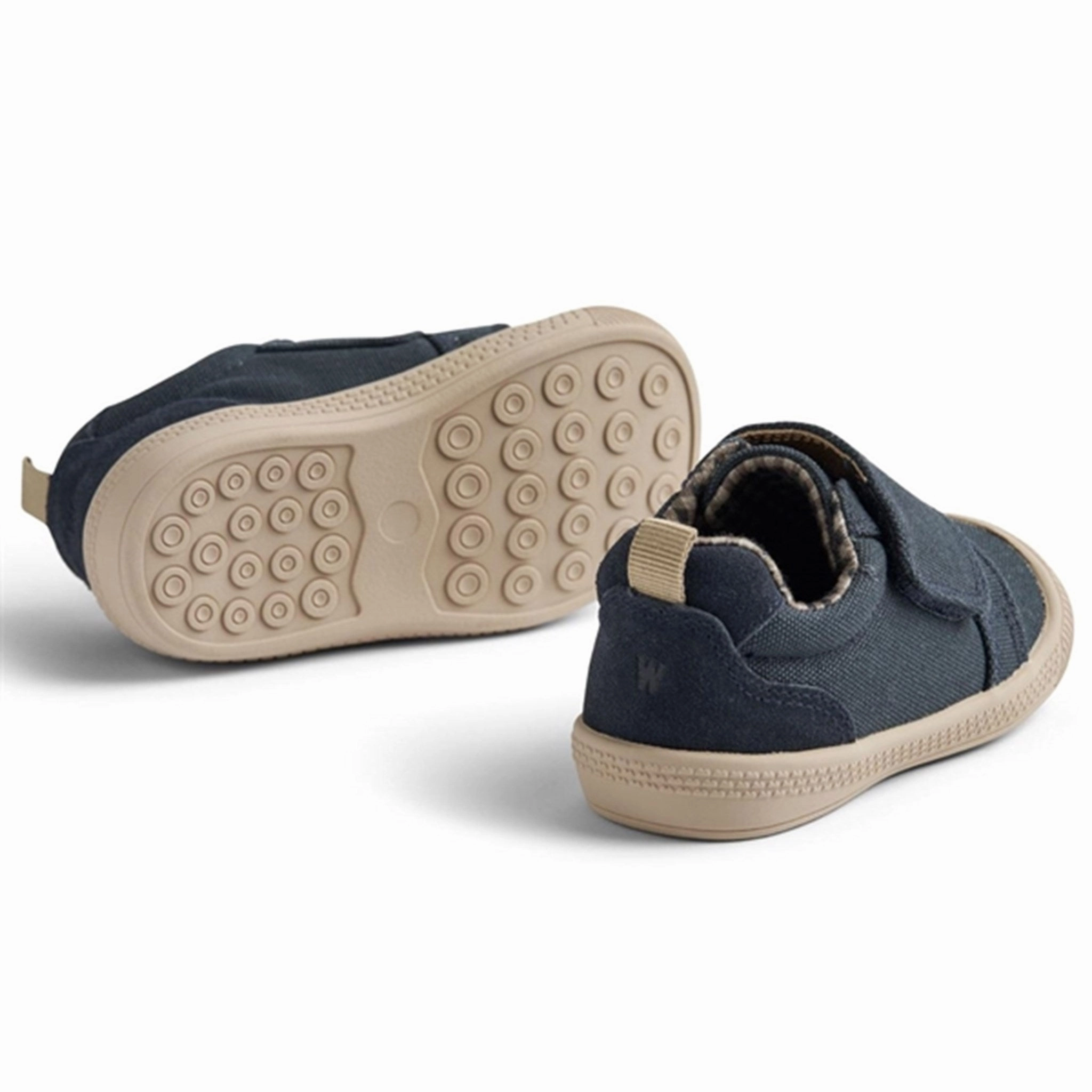 Wheat Shoe Prewalker Velcro Kei Navy Functional Design