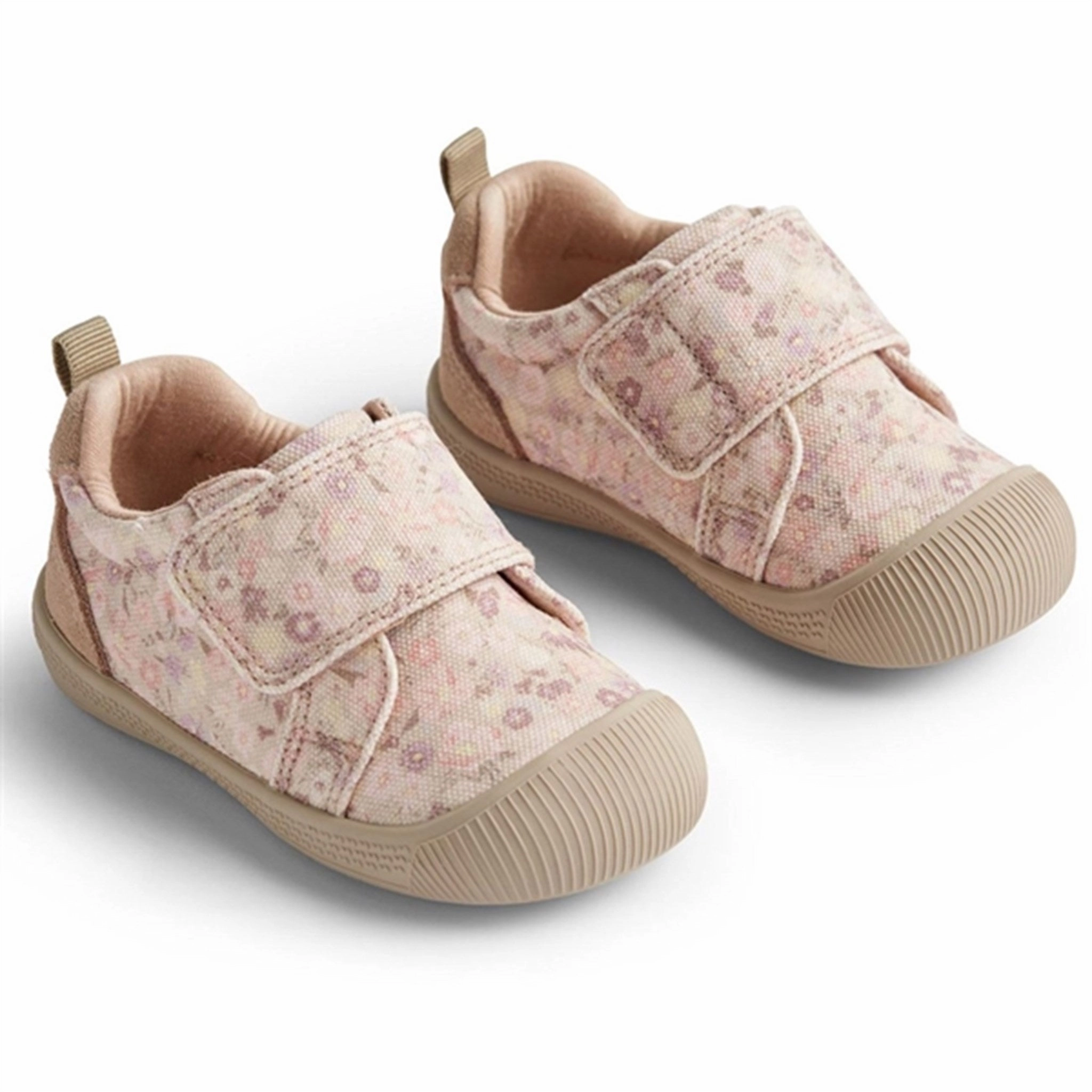 School friendly Wheat Shoe Prewalker Velcro Kei Print Clam Multi Flowers