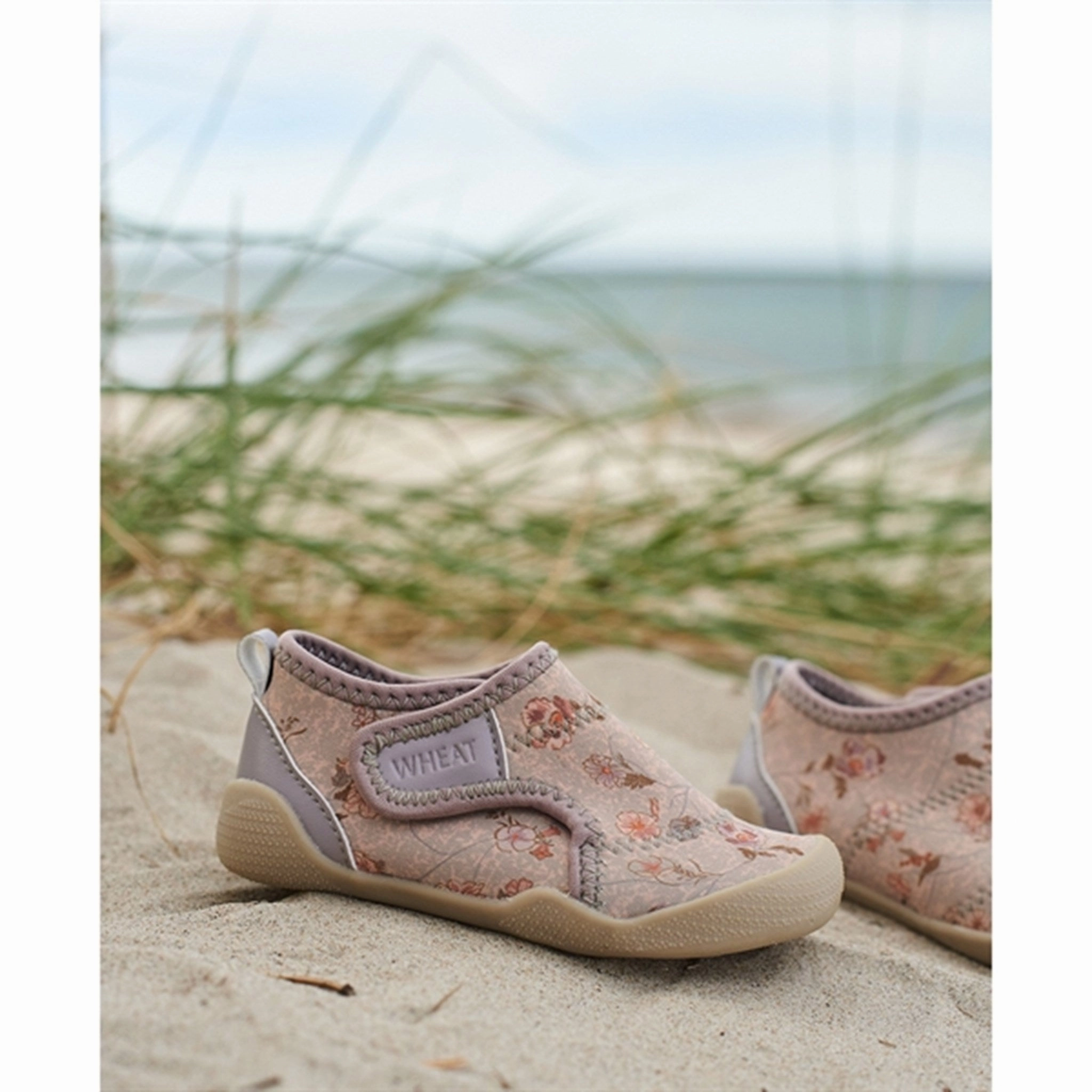 Wheat Swim Shoe Shawn Purple Poppy Flowers Practical Shoes Effortless Comfort