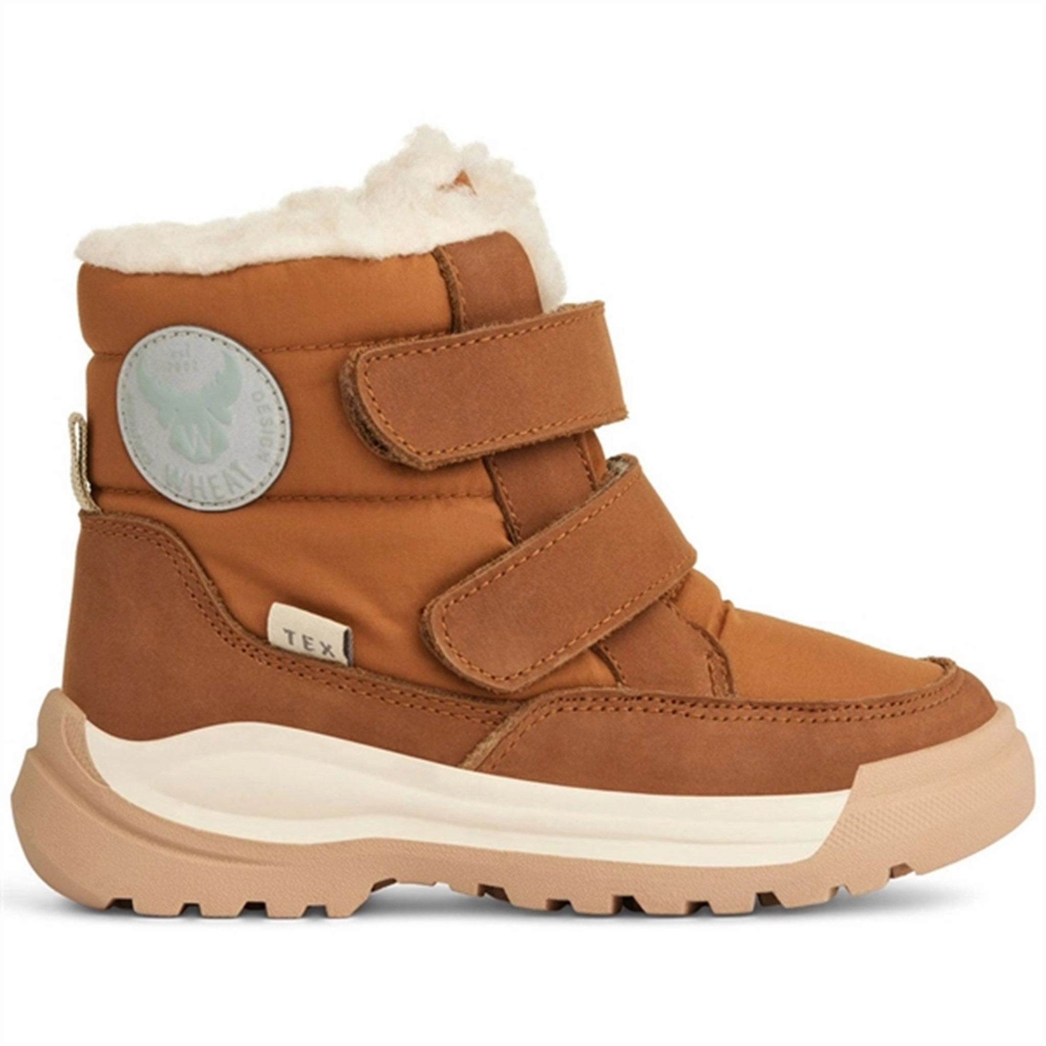 Casual Walk Wheat Winter Boots Millas Double Velcro Tex Cognac