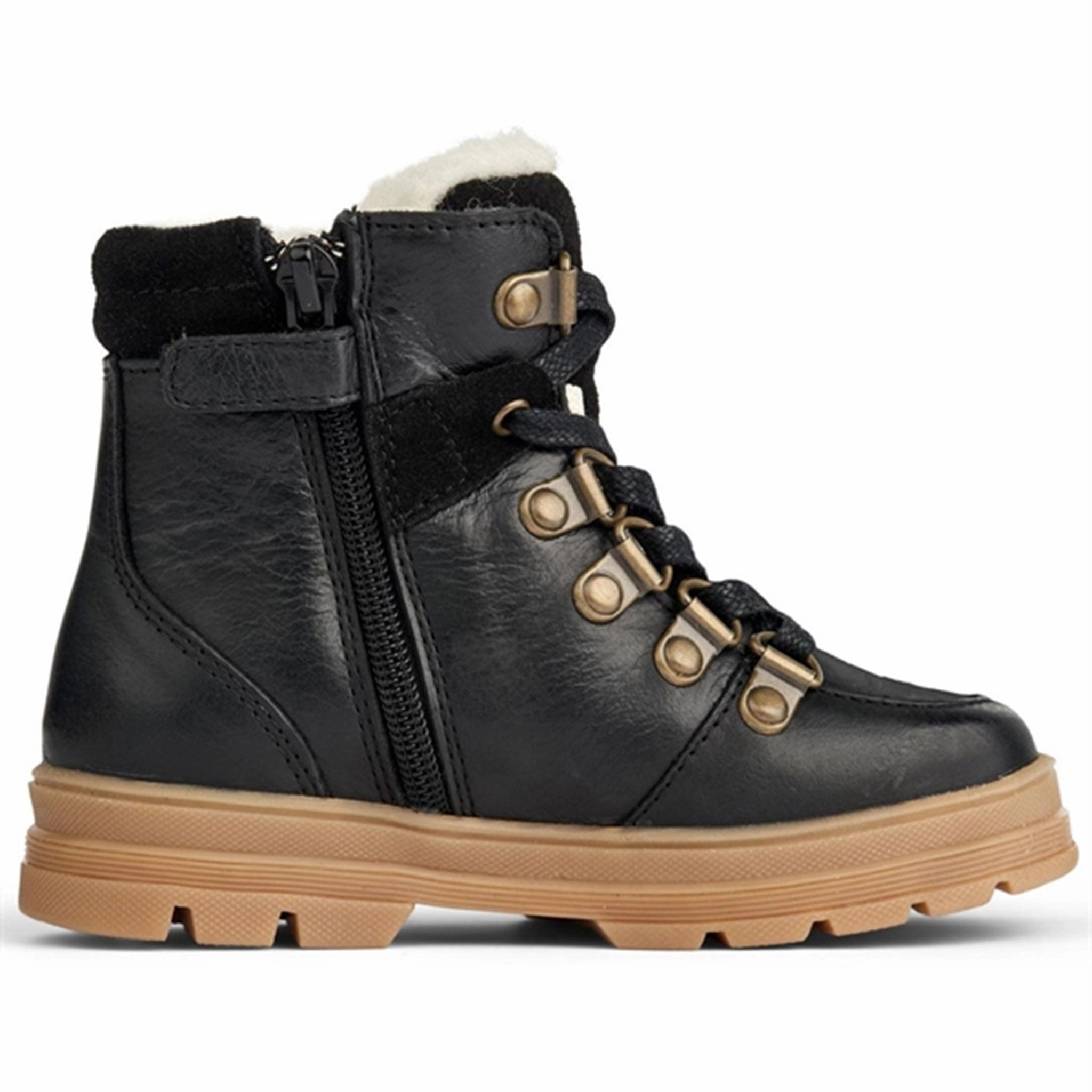 Wheat Winter Boots Toni Tex Hiker Black Reinforced toe cap