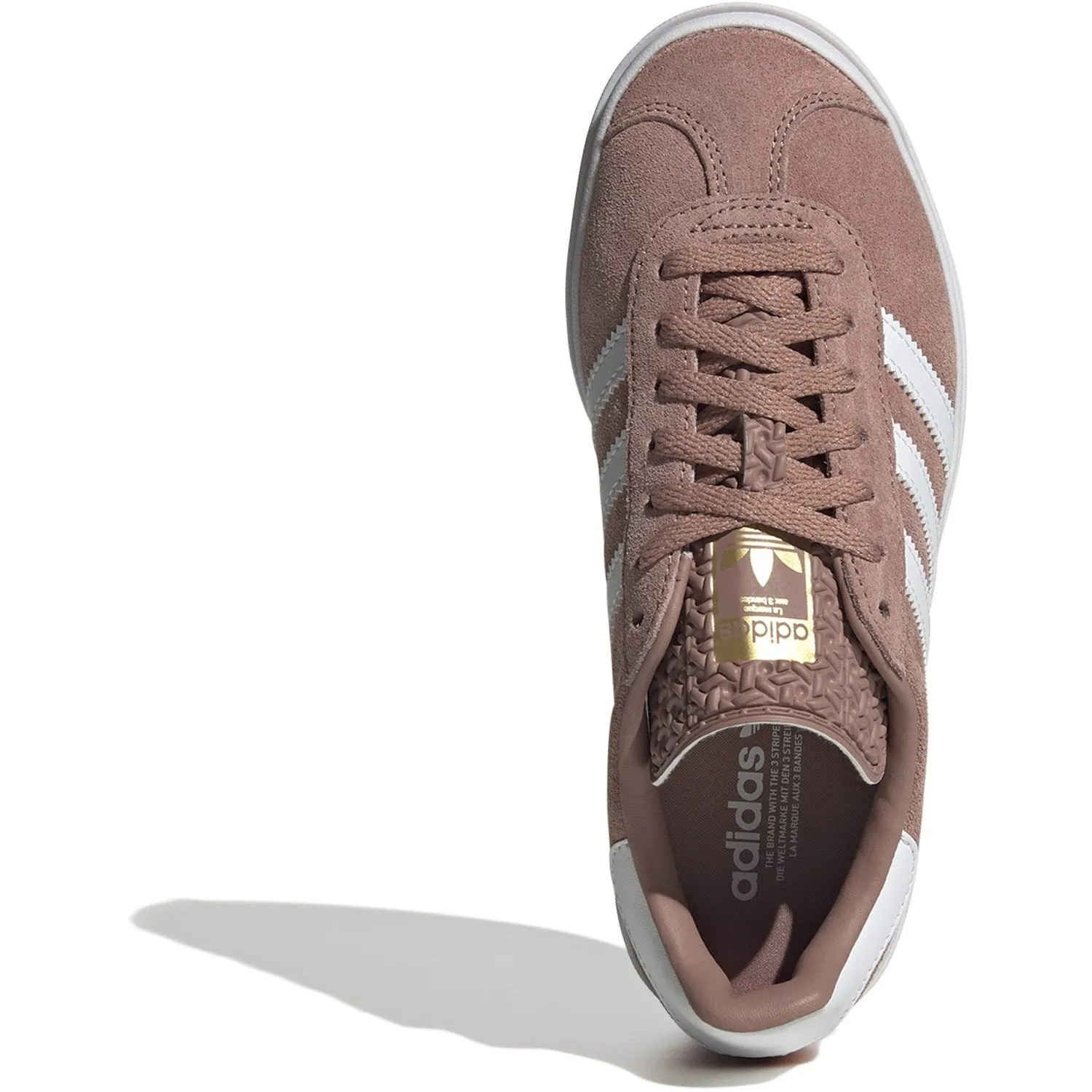 adidas Originals Warm Clay/Ftwr White/Gold Met. Gazelle Bold J Sneakers Sporty Comfort Easy Cushioning