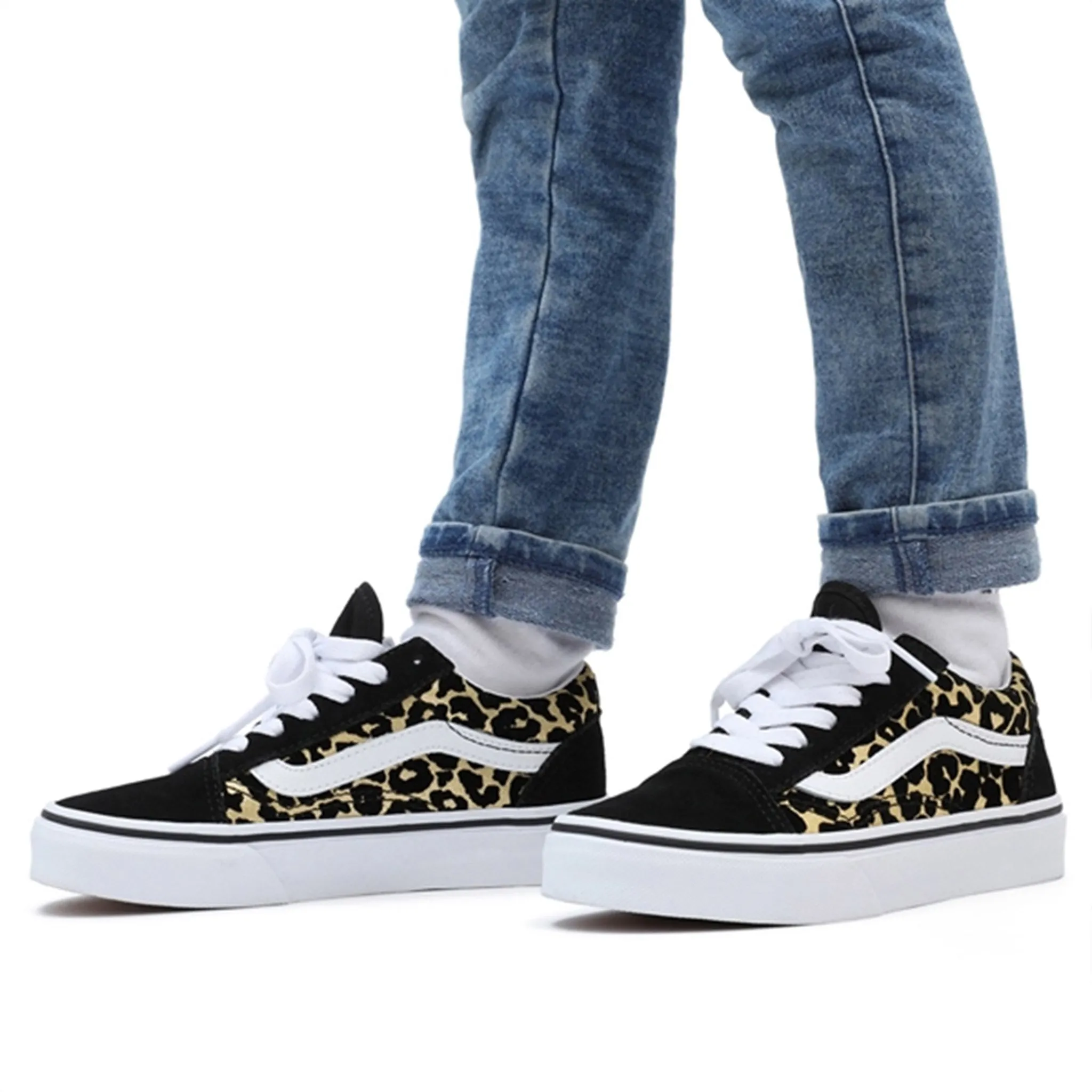 Training Friendly VANS Old Skool Leopard/Black Shoes