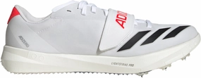 slip-resistant adidas Adizero Triple Jump / Pole Vault Field Event Spikes - White