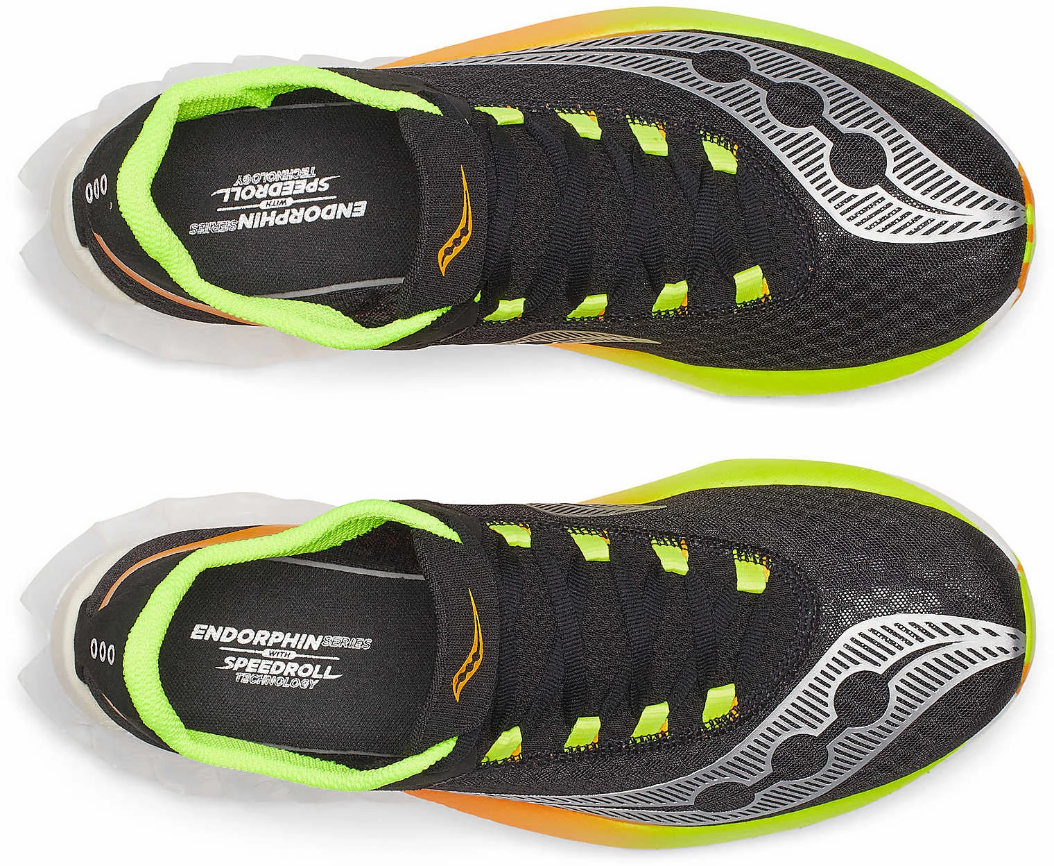 right - foot shoe MultiSurface Saucony Endorphin Pro 4 Mens Running Shoes - Black