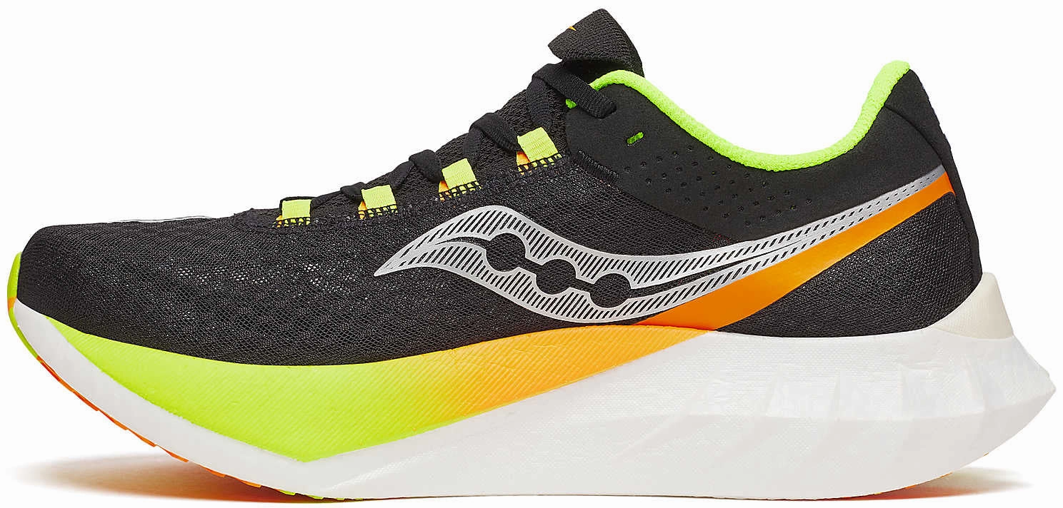 Saucony Endorphin Pro 4 Mens Running Shoes - Black Ankle Collarbone Padding toe spring