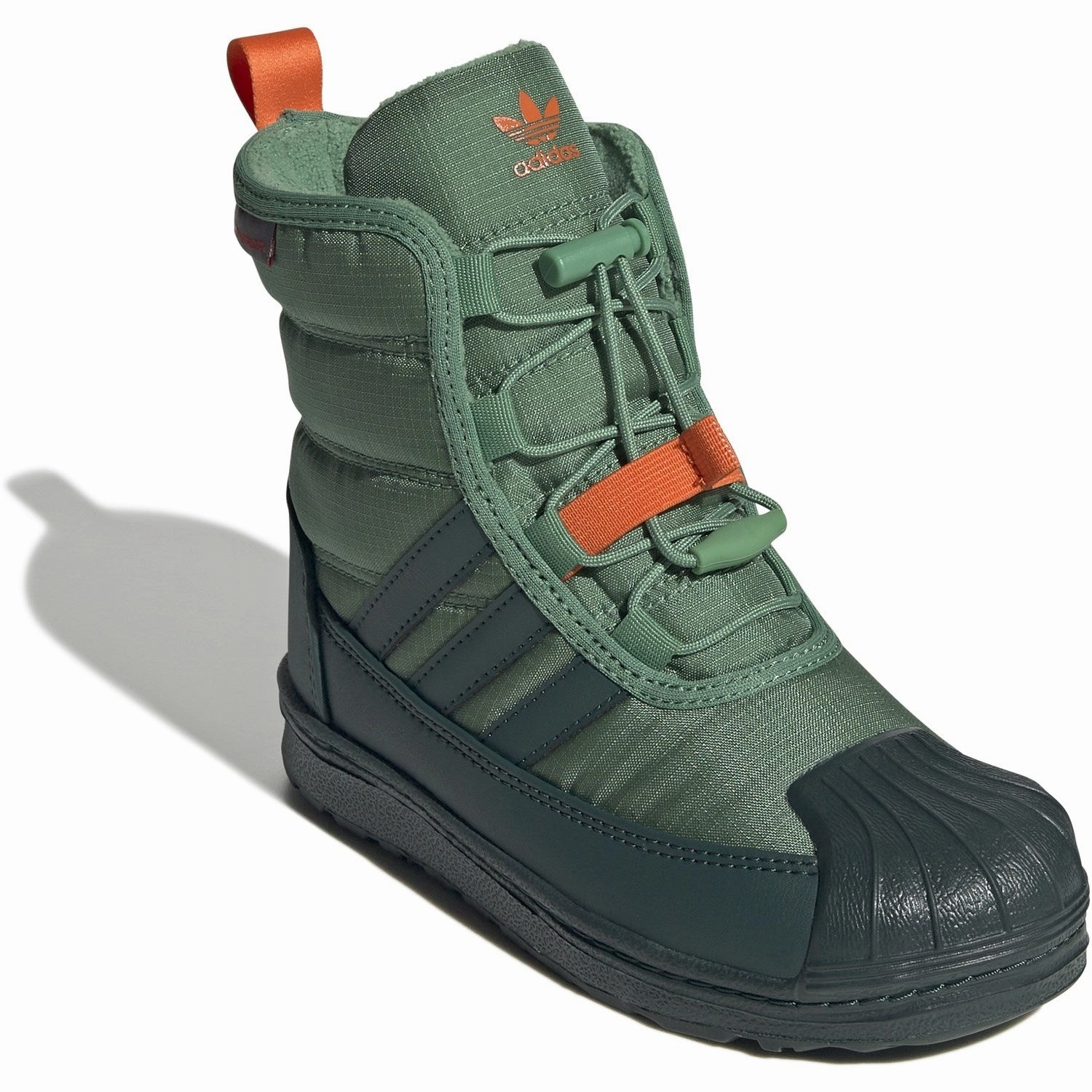 adidas Originals Preloved Green/Mineral Green/Orange Superstar 360 Boot 2.0 C Bootr Sharp Look Torsion Stability System
