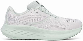 Saucony Ride 18 Womens Running Shoes - Grey rainy day running shoes grip - improved running shoes