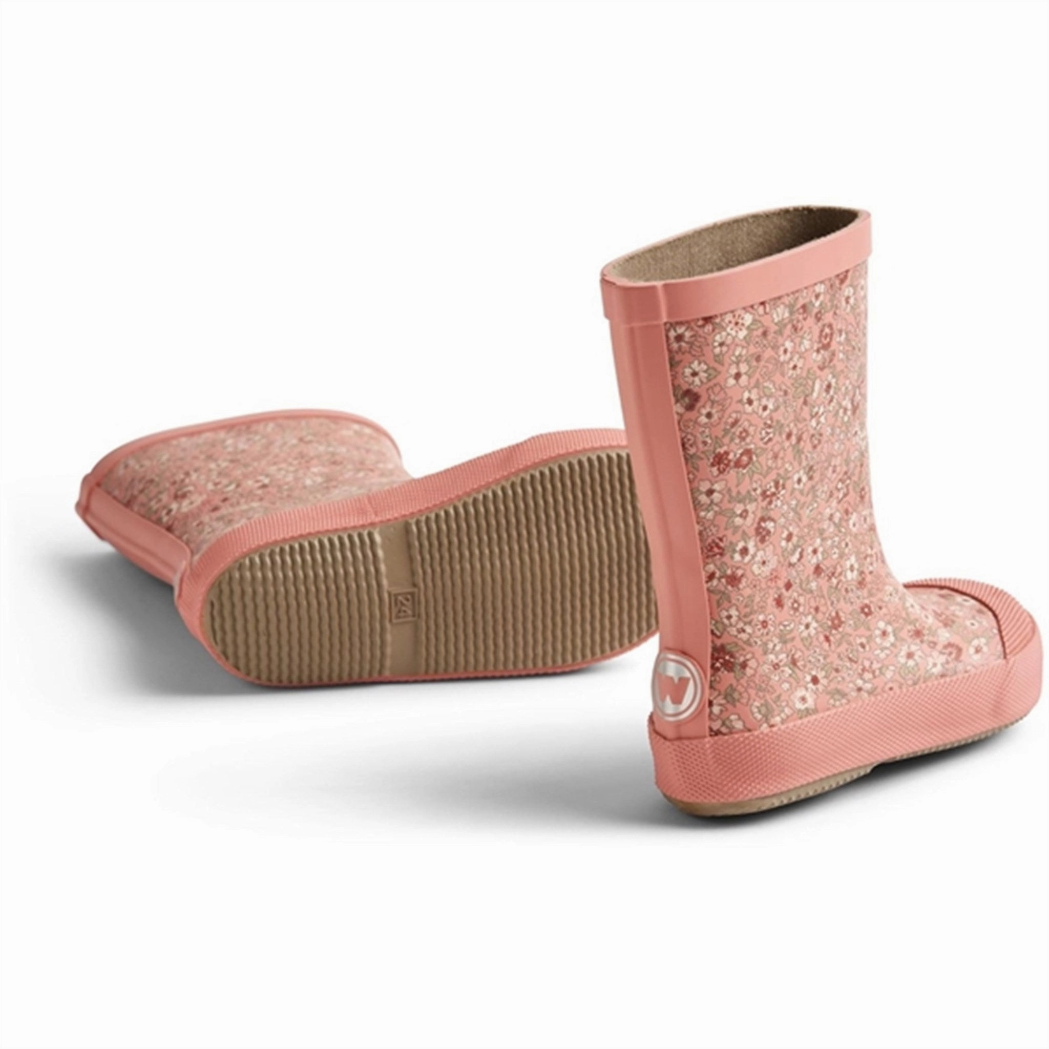 Wheat Rubber Boot Print Muddy Rosette Flowers Music Fan