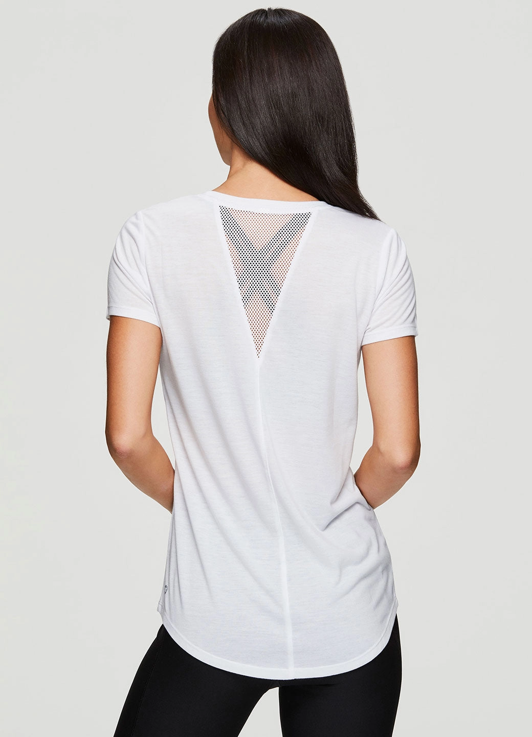 WrinkleFreeFabric Smart Fit Studio Don't Look Back Mesh Tee Shirt
