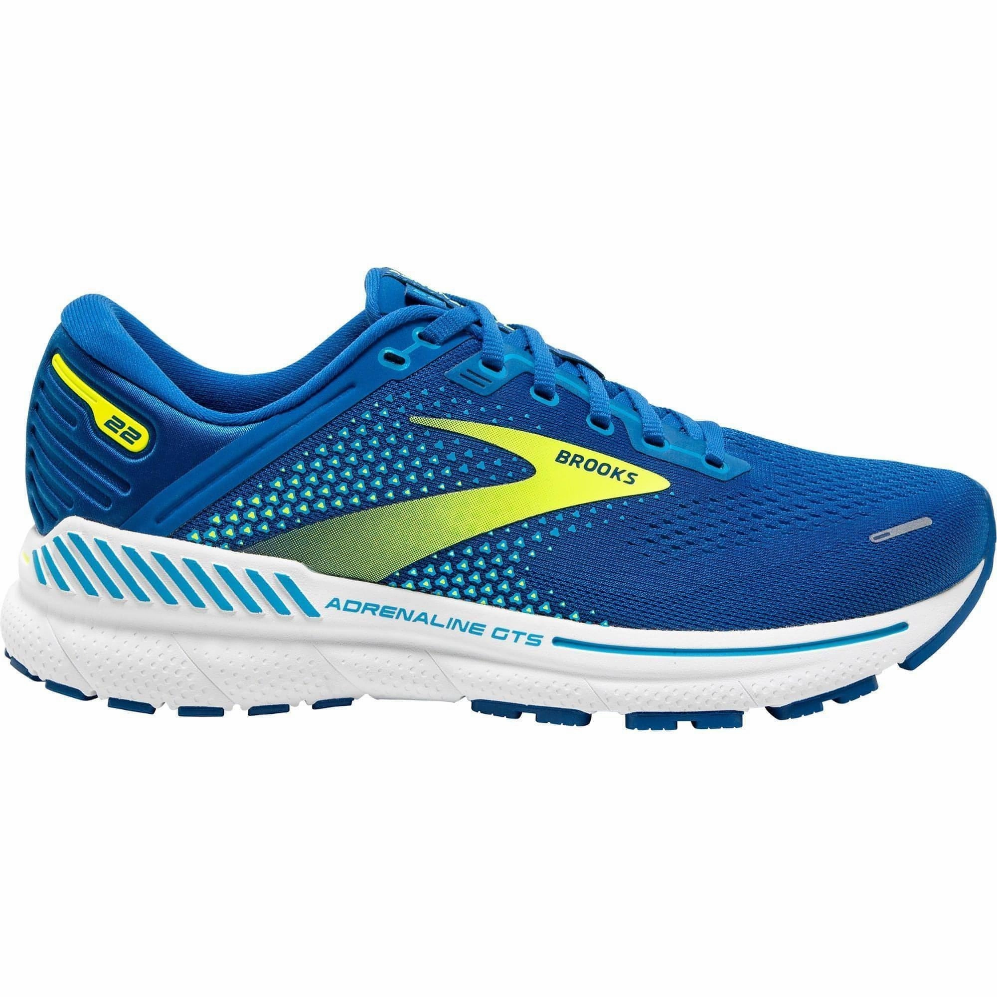 Easy Lace System comfort - focused shoes Brooks Adrenaline GTS 22 Mens Running Shoes - Blue