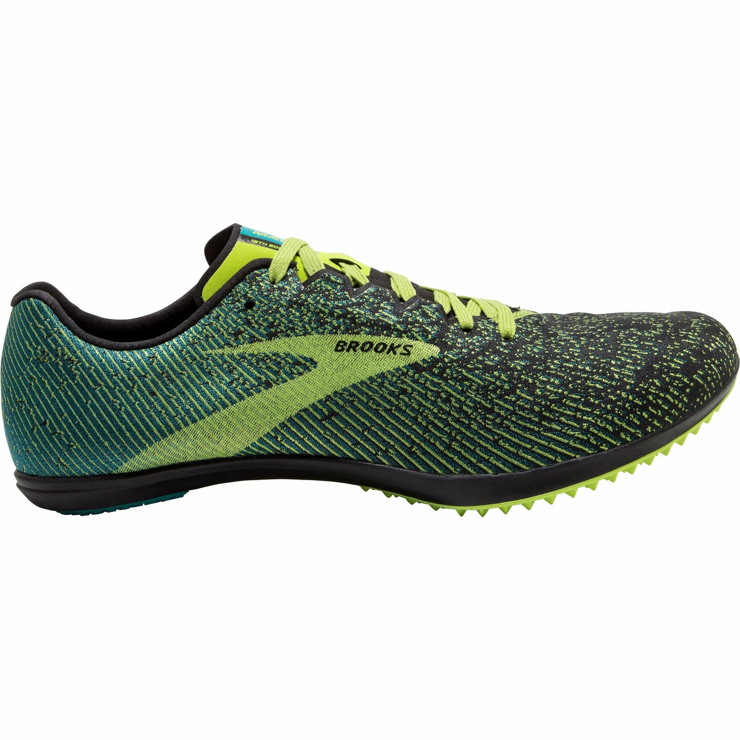 High Cushion Brooks Mach 19 Spikeless Cross Country Spikes - Green