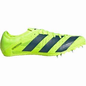 adidas Sprintstar Running Spikes - Green Rush Drive Game Passing